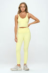 Activewear Set Top and Leggings - Sunshine - lemon blonde boutique