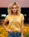 I Will Praise the Lord All My Life Graphic Tee - Heather Mustard - lemon blonde boutique