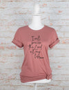 I Will Praise the Lord All My Life Graphic Tee - Mauve - lemon blonde boutique