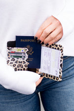 Passport and Vaccine Credit Card Wallet - Leopard - lemon blonde boutique