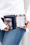 Passport and Vaccine Credit Card Wallet - Snake - lemon blonde boutique